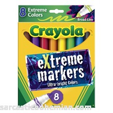 Crayola Ultra Bright Extreme Markers Box of 8 588175 B00ED3LOPA